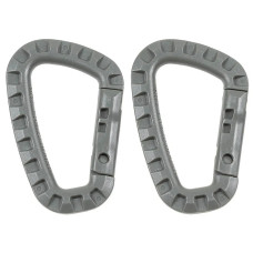 Карабины пластиковые 85 мм MFH (2 шт.) Shadow Grey