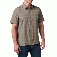 Рубашка тактическая 5.11 Tactical® Nate Short Sleeve Shirt Tank Green Plaid