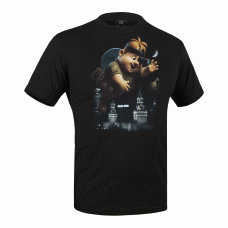 Футболка c рисунком Кибердрон Combat Black