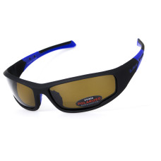 Очки поляризационные BluWater Daytona-3 Polarized (brown) коричневые в черно-синей оправе
