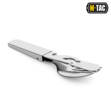 M-TAC СТОЛОВЫЙ НАБОР LARGE (4 ЭЛЕМЕНТА) СТАЛЬ, Серебристый