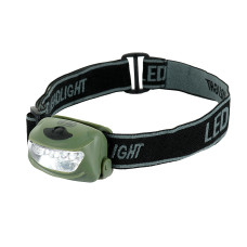 M-Tac Фонарь Налобный 4+1 LED Цвет Olive, Olive