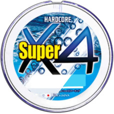 Шнур Duel Hardcore Super X4 200m (Hi-Vis Yellow) #0.8/0.15mm 14lb/6.4kg