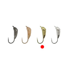 Мормышка вольфрамовая Fishing ROI Куколка з вушком 3.0mm 0.52g ц:gold