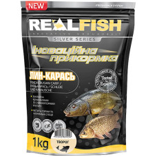 Прикормка Real Fish Silver Series Линь-Карась Творог 1kg