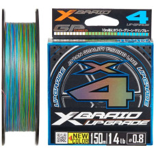 Шнур YGK X-Braid Upgrade X4 (3 colored) 150m #0.6/0.128mm 12lb/5.4kg