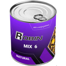 Зерновая смесь Robin Микс 6-ти Зерен Натурал 900мл (ж/б)