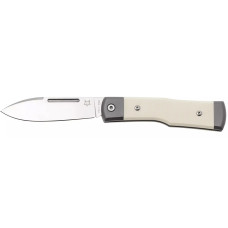 Ніж Fox Gunstock M390 Bison Micarta Titanium White