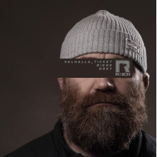 R3ICH шапка бини "Valhalla ticket" grey