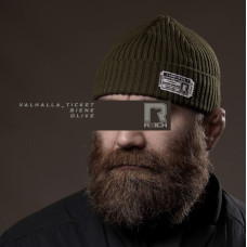 R3ICH шапка бини "Valhalla ticket" olive