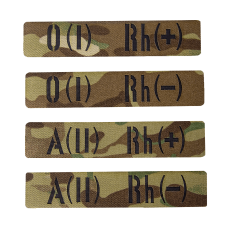 Патч/Липучка LC Группа крови Twill Multicam 861