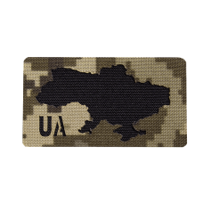 Патч/Липучка Camotec UA Пиксель/Черный (8624)