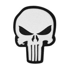 Патч Camotec Punisher (6*8) Белый (9569)