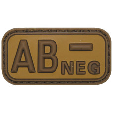 Нашивка группа крови AB(IV) Rh-, Coyote