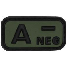 Нашивка группа крови A(II) Rh-, Olive