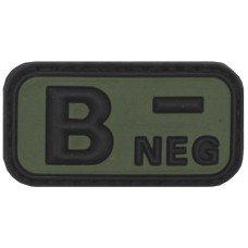 Нашивка група крові B(III) Rh-, Olive