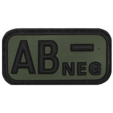 Нашивка группа крови AB(IV) Rh-, Olive