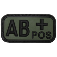 Нашивка група крові AB(IV) Rh+, Olive