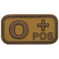 Нашивка группа крови O(I) Rh+, Coyote