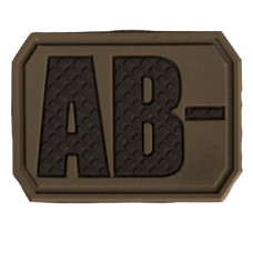 Эмблема с символом группы крови Mil-Tec, Olive
