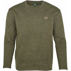 Пуловер Orbis Textil Herrenpullover Strick-Fleece Оливковый