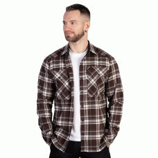 Рубашка "Буревой" Brown/White 9577, camotec