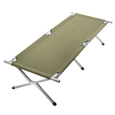 Ліжко розкладне Mil-Tec US Style сталеве - 190 x 65 см, Olive