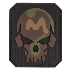 Шеврон MIL-TEC «Skull» PVC Camo, Вудленд