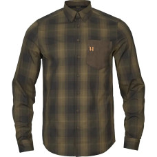 Рубашкa Harkila Akkan L/S Зелёный/коричневый