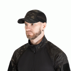 Бейсболка 5Panel Mesh Twill MC Black (9685)