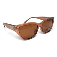Очки Alterimage Eyewear Beachy Crystal Brown Polarized (brown), коричневые в коричневой полупрозрачной оправе