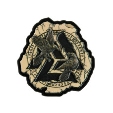 Нашивка Valknut ravens PVC