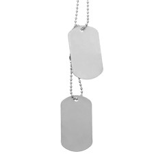 Комплект жетонів без написів (заготовка) MIL-TEC, Silver