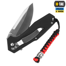 M-Tac темляк Viper Козацкий Крест V.2 Steel Black&Red