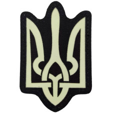 Шеврон Герб світлонакопичувальний Laser Cut, Black