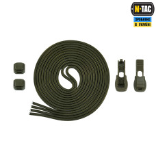 M-Tac шнурки Elastic Shoelaces OD Green 120 см