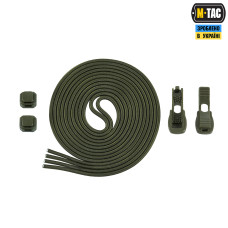 M-Tac шнурки Elastic Shoelaces Ranger Green 120 см