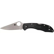 Ніж Spyderco Delica4 Flat Ground Black