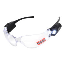 Окуляри захисні відкриті з LED-підсвіткою Global Vision Rider LED (Clear) прозорі