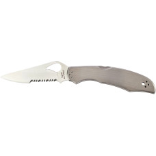 Ніж Spyderco Byrd Cara Cara2 Stainless Half Serrated
