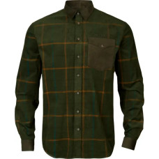 Сорочка Harkila Kaldfjord corduroy check shirt Willow green