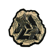 Нашивка Valknut ravens, Coyote/Black