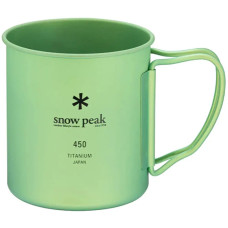Кружка Snow Peak MG-143-GR Ti-Single 450 Anodized Cup 450ml Green