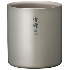 Кружка Snow Peak TW-122 Titanium Double Wall Stacking Mug 450ml