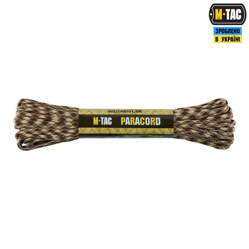 M-Tac паракорд 550 type III 15m Brown/Sand