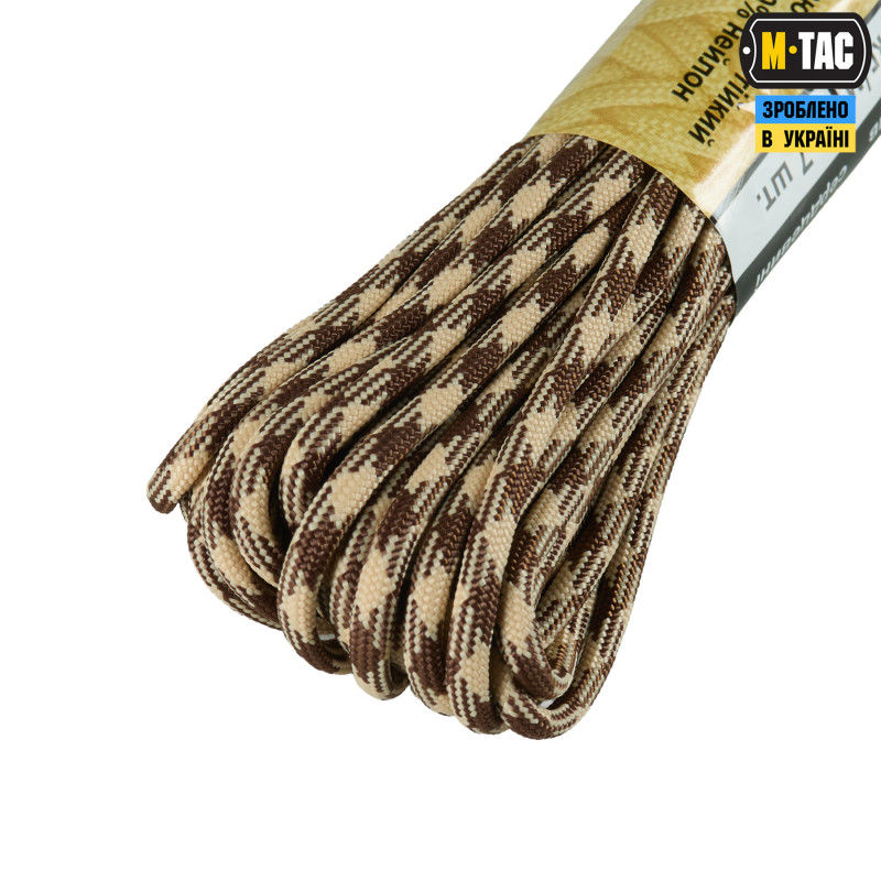 M-Tac паракорд 550 type III 15m Brown/Sand