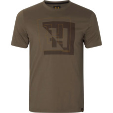Футболка Harkila H-logo S/S T-shirt Brown