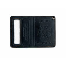 Обложка удостоверения с дополнительной карманом ГСЧС (карточка), Blue