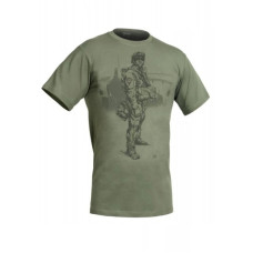 Футболка c рисунком Paratrooper Olive Drab