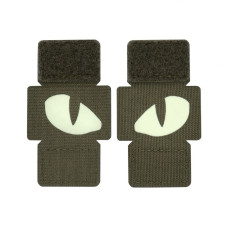 M-Tac нашивка Tiger Eyes Laser Cut (пара) Ranger Green